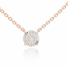 1 RD 0,03 GH VS/SI 8 RD 0,04 GH VS/SI ILLUSION NOVA ROSE NECKLACE