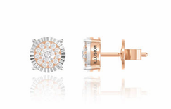 2 RD 0,06 GH VS/SI 16 RD 0,08 GH VS/SI ILLUSION NOVA ROSE EARRING