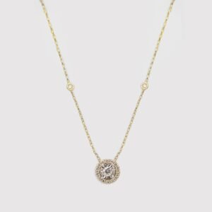 1 RD 0,03 GH VS/SI 14 RD 0,07 GH VS/SI 2 RD 0,02 GH VS/SI ILLUSION NOVA YELLOW NECKLACE