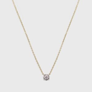 1 RD 0,05 GH VS/SI ILLUSION NOVA YELLOW NECKLACE