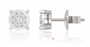 22 RD 0,14 GH VS/SI 2 RD 0,15 GH VS/SI ILLUSION NOVA WHITE EARRING