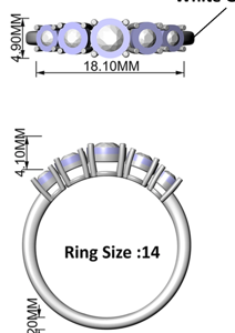 2 RD 0,06 GH VS/SI 2 RD 0,10 GH VS/SI 1 RD 0,14 GH VS/SI ILLUSION NOVA YELLOW RING T14