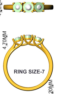 2 RD 0,10 GH VS/SI 1 RD 0,09 GH VS/SI ILLUSION NOVA YELLOW RING T14