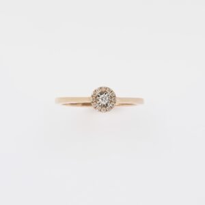 1 RD 0,03 GH VS/SI 12 RD 0,06 GH VS/SI ILLUSION NOVA ROSE RING T14