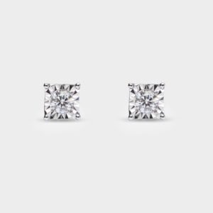 2 RD 0,15 GH VS/SI ILLUSION HERA WHITE EARRING