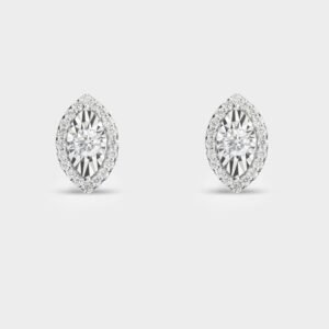 40 RD 0,20 GH VS/SI 2 RD 0,16 GH VVS/VS ILLUSION IRIS WHITE EARRING