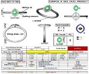 21 RD 0,11 GH VS/SI 1 RD 0,08 GH VVS/VS ILLUSION IRIS WHITE RING T10