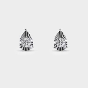 2 RD 0,16 GH VVS/VS ILLUSION LYRA WHITE EARRING