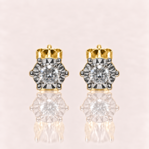 PENDIENTES ILLUSION NOVA YELLOW DIAMANTES